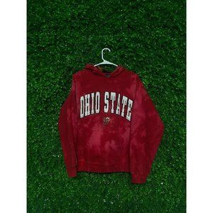 Vintage Acid Wash Ohio State Buckeyes Hoodie, Adult Mens Large, College apparel